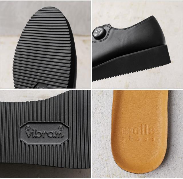 molle shoes モールシューズ MLS210301-1 / F/L POSTMAN ポストマン レザーシューズ【T】【Cx】｜ 革靴 本革 ビブラムソール vibram プレーントゥ FREELOCK アジャスター おしゃれ シンプル デザイン メンズ レディース ブランド