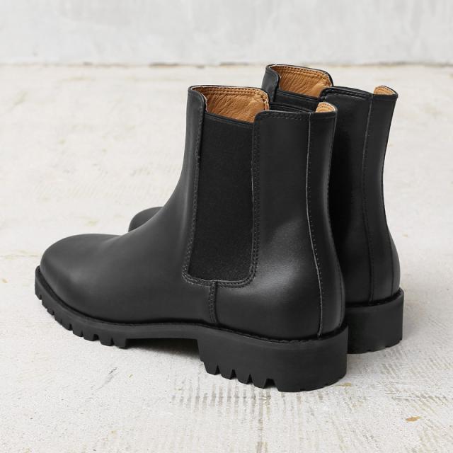 molle shoes モールシューズ MLS210301-10 SQUARE TOE SIDE GORE BOOTS スクエアトゥ サイドゴア ブーツ【T】【Cx】｜レザーシューズ 革靴 メンズ レディース 本革 シンプル ビブラムソール Vibram