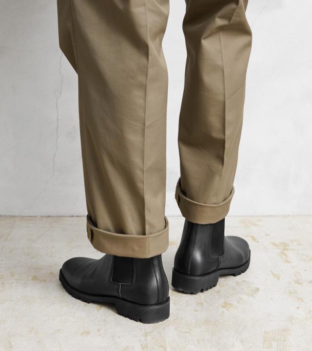 molle shoes モールシューズ MLS210301-10 SQUARE TOE SIDE GORE BOOTS スクエアトゥ サイドゴア ブーツ【T】【Cx】｜レザーシューズ 革靴 メンズ レディース 本革 シンプル ビブラムソール Vibram