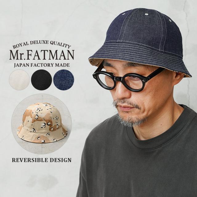 Mr.FATMAN ミスターファットマン 5252004 COTTON REVERSIBLE SAILOR HAT リバーシブル セーラー ハット 日本製【Cx】【T】｜メンズファッション セーラーハット ワークハット 帽子 アメカジ ファッション デニム コットン カジュアル