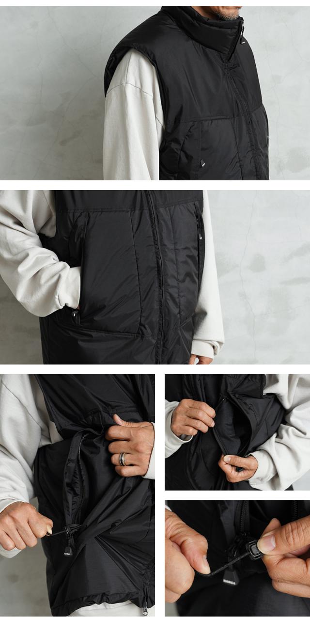 NANGA ナンガ WAIPER別注 AURORA-TEX ダウンベスト TYPE U.S.ARMY PCU LEVEL 7A MADE IN JAPAN【Sx】【T】【Cx】｜メンズファッション ミリタリーファッション 軍物 防水ベスト 日本製 オーロラダウン レイヤード 保温 軽量