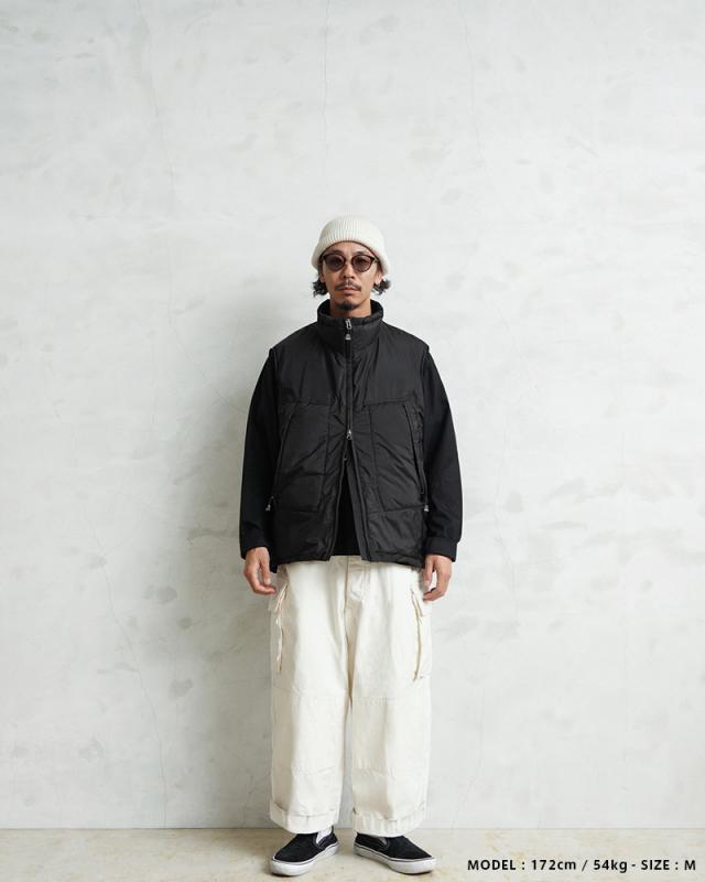 NANGA ナンガ WAIPER別注 AURORA-TEX ダウンベスト TYPE U.S.ARMY PCU LEVEL 7A MADE IN JAPAN【Sx】【T】【Cx】｜メンズファッション ミリタリーファッション 軍物 防水ベスト 日本製 オーロラダウン レイヤード 保温 軽量
