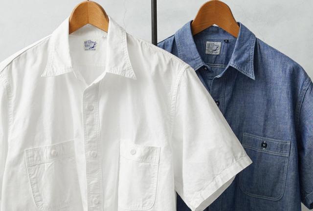 orSlow オアスロウ 01-V8170 CHAMBRAY WORK SHIRTS S/S シャンブレーシャツ RELAX FIT 日本製【Cx】【T】｜トップス メンズ レディース 半袖シャツ ワークシャツ 無地 春夏 カジュアル アメカジ ブルー コットン リラックス_10