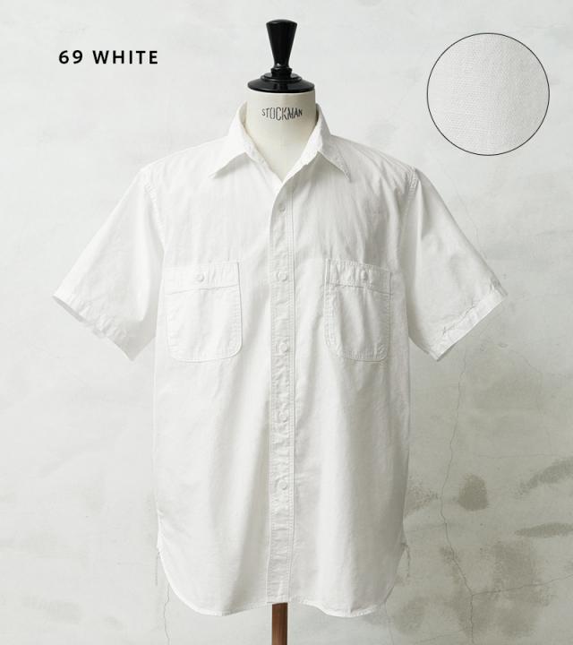orSlow オアスロウ 01-V8170 CHAMBRAY WORK SHIRTS S/S シャンブレーシャツ RELAX FIT 日本製【Cx】【T】｜トップス メンズ レディース 半袖シャツ ワークシャツ 無地 春夏 カジュアル アメカジ ブルー コットン リラックス_3