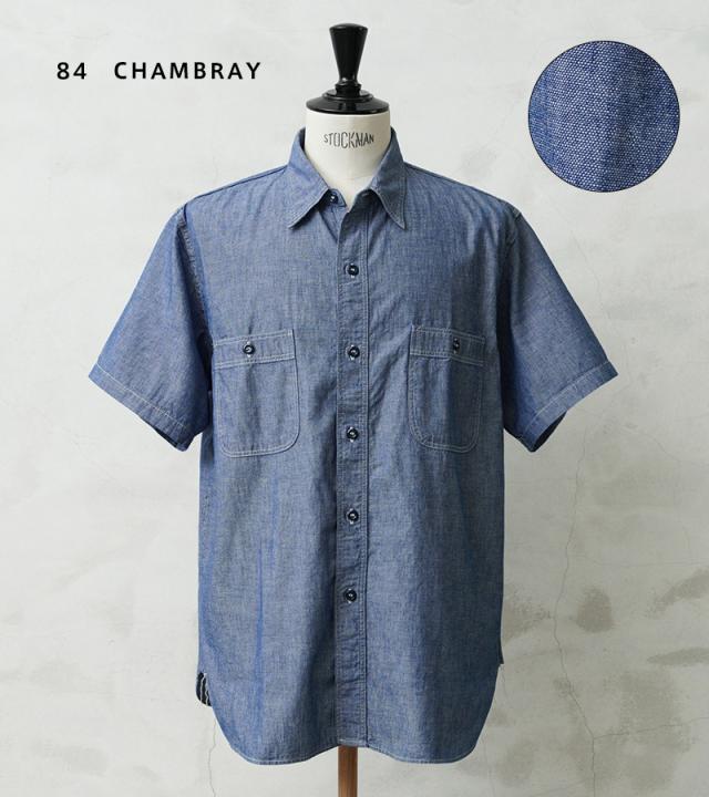 orSlow オアスロウ 01-V8170 CHAMBRAY WORK SHIRTS S/S シャンブレーシャツ RELAX FIT 日本製【Cx】【T】｜トップス メンズ レディース 半袖シャツ ワークシャツ 無地 春夏 カジュアル アメカジ ブルー コットン リラックス_6