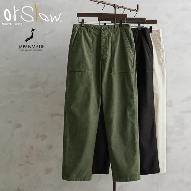 orSlow オアスロウ 01-5002 U.S. ARMY FATIGUE PANTS ファティーグパンツ 日本製【Cx】【T】｜メンズ ボトムス ベイカーパンツ ミリタリー カーキ 大きいサイズ カジュアル ブランド おしゃれ