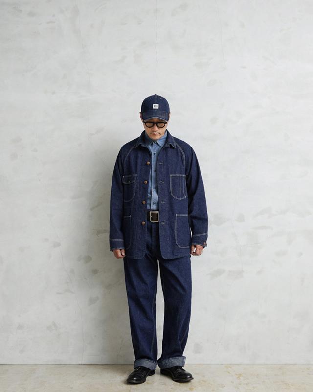 orSlow オアスロウ 01-5120-81 PAINTER PANTS ペインターパンツ DENIM ONE WASH 日本製【Cx】【T】｜メンズ ボトムス デニムパンツ ワイド 太め ワンウォッシュ ストレート アメカジ カジュアル ブランド おしゃれ_2