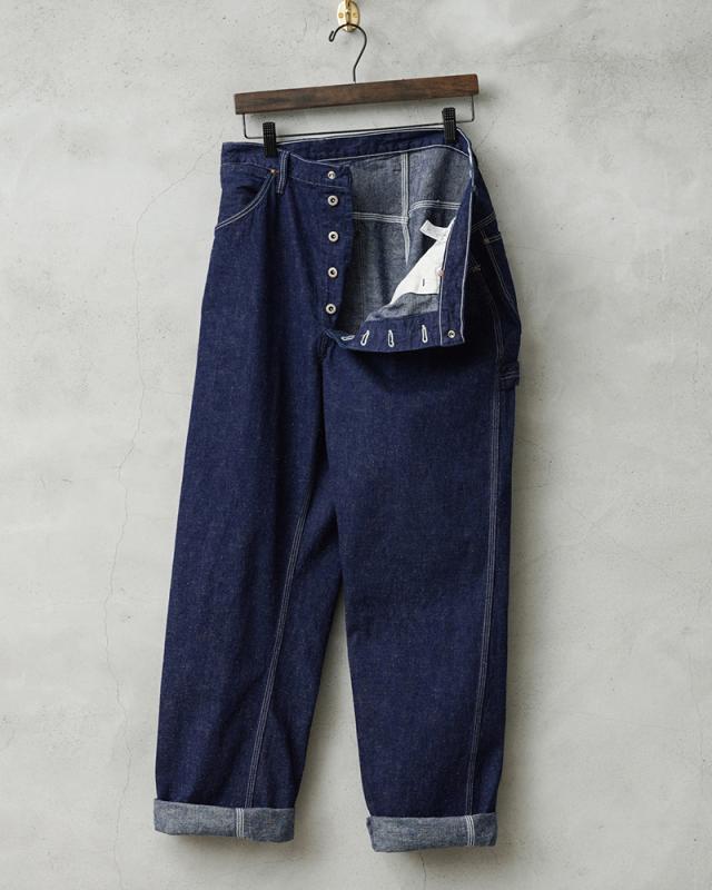 orSlow オアスロウ 01-5120-81 PAINTER PANTS ペインターパンツ DENIM ONE WASH 日本製【Cx】【T】｜メンズ ボトムス デニムパンツ ワイド 太め ワンウォッシュ ストレート アメカジ カジュアル ブランド おしゃれ_6