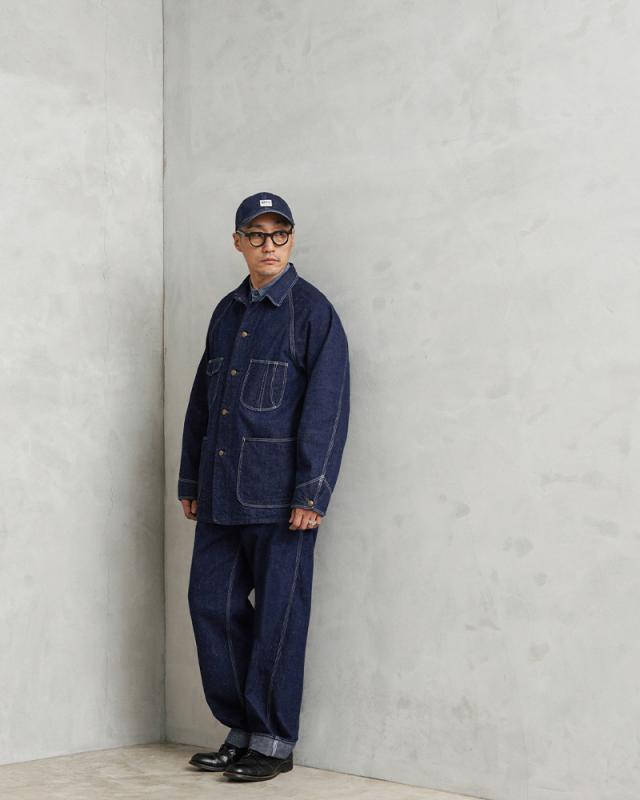 orSlow オアスロウ 01-5120-81 PAINTER PANTS ペインターパンツ DENIM ONE WASH 日本製【Cx】【T】｜メンズ ボトムス デニムパンツ ワイド 太め ワンウォッシュ ストレート アメカジ カジュアル ブランド おしゃれ_7