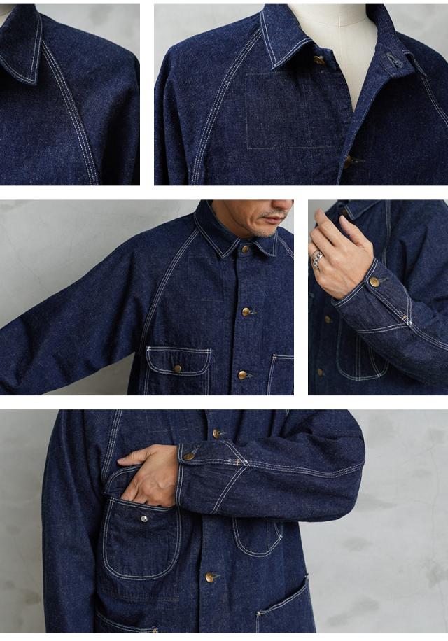 orslow オアスロウ 1950s デニム カバーオール ジャケット 3 orSlow オアスロウ 03-6140 1950'S COVERALL カバーオール