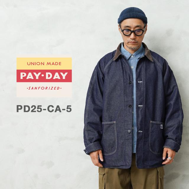 PAYDAY ペイデイ PD25-CA-5 40’s WW2 BLANKET COVERALL INDIGO DENIM デニム カバーオール ジャケット 日本製【Cx】【T】
