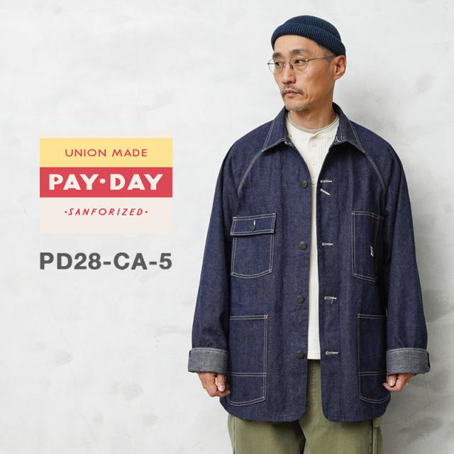 PAYDAY ペイデイ PD28-CA-5 PAYDAY 30’s CHINSTRAP COVERALL デニム カバーオール ジャケット 日本製【Cx】【T】