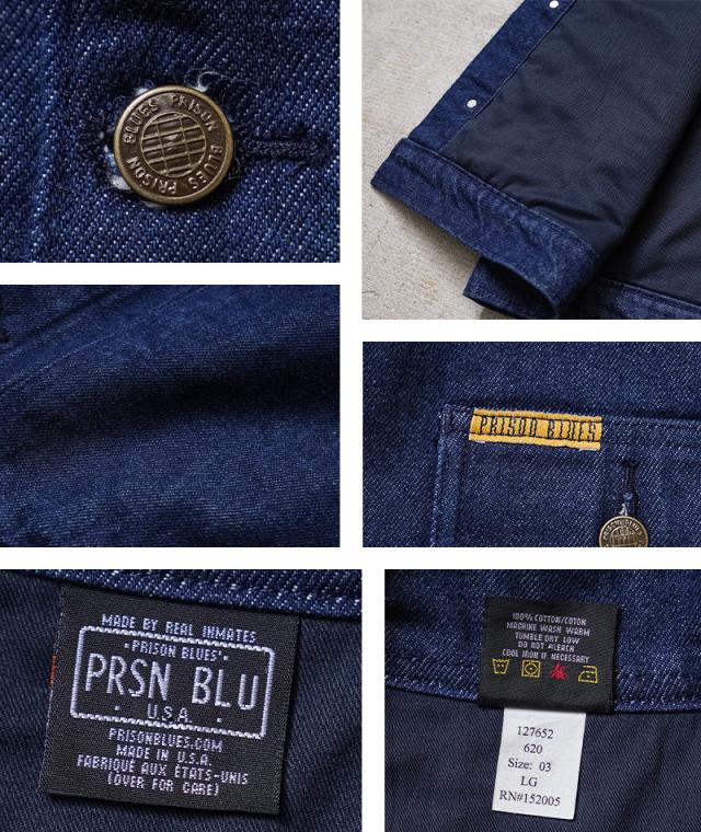 PRISON BLUES プリズンブルース PRBS620 YARD COAT LINED ヤードコート
