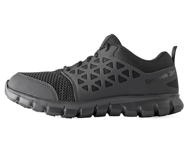 Reebok リーボック RB4035 SUBLITE CUSHION ワークシューズ【Cx】【T】｜ミリタリー スニーカー フットウェア アウトドア 靴 メンズ 革 レザー ナイロン ローカット ブラック 軽量 軽い 滑りにくい