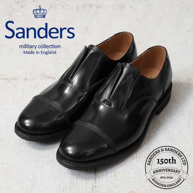 SANDERS サンダース MILITARY COLLECTION 1742B NO LACE SHOE ノーレース シューズ【Cx】【T】｜メンズ 革靴 本革 ビジネス カジュアル