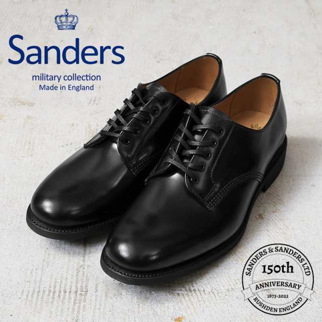 SANDERS サンダース MILITARY COLLECTION 2246B MILITARY OFFICER SHOE ミリタリー オフィサーシューズ【クーポン対象外】【T】｜メンズ