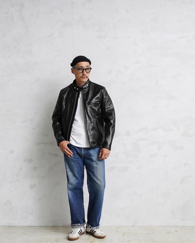 schott ショット　シングルライダース　襟付き　34 USA製　ブラック Amazon.co.jp: [ショット] SCHOTT 643 襟付きシングルライダース