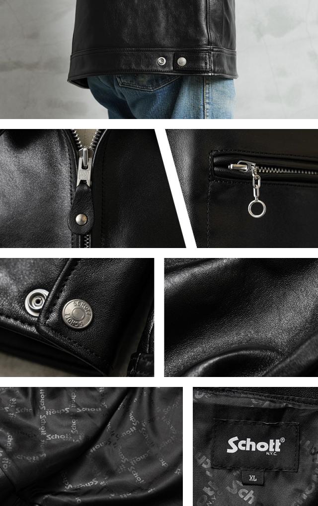 Schott ショット 7825950014 シープスキン レザー トラッカージャケット【3121034】【Cx】【T】｜レザージャケット メンズファッション アメカジ ワークジャケット 革ジャン コーデ 男性_9