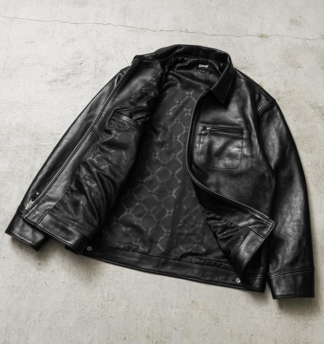 Schott ショット 7825950014 シープスキン レザー トラッカージャケット【3121034】【Cx】【T】｜レザージャケット メンズファッション アメカジ ワークジャケット 革ジャン コーデ 男性_7
