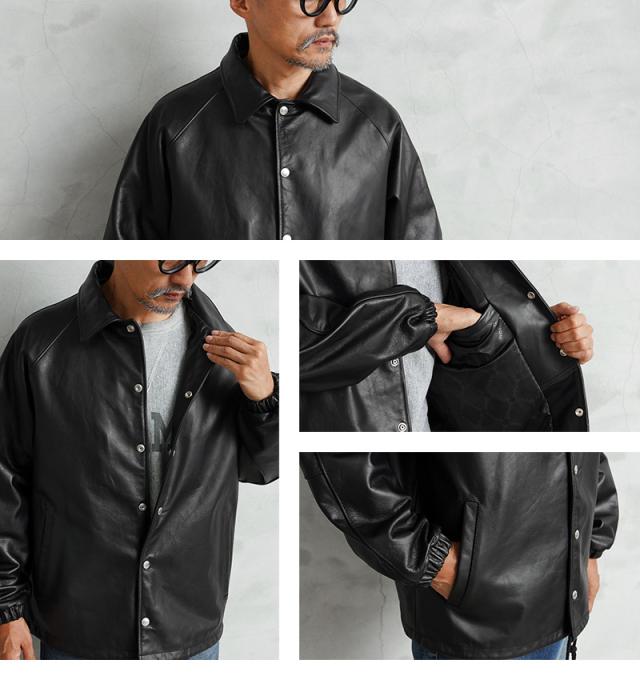 Schott ショット 7825950054 レザー コーチジャケット / レザージャケット【Cx】【T】｜メンズ アメカジ ファッション 牛革 ライダース ストリート おしゃれ 大人 カジュアル_8