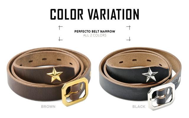 Schott ショット 3129046 PERFECTO BELT NARROW レザーベルト 【7825971002】【Cx】【T】 ｜メンズ アメカジ クロムエクセル ホーウィン 革 ナローベルト 本革 アメリカ製 経年変化 ビンテージ Horween 男性用 ファッション_6