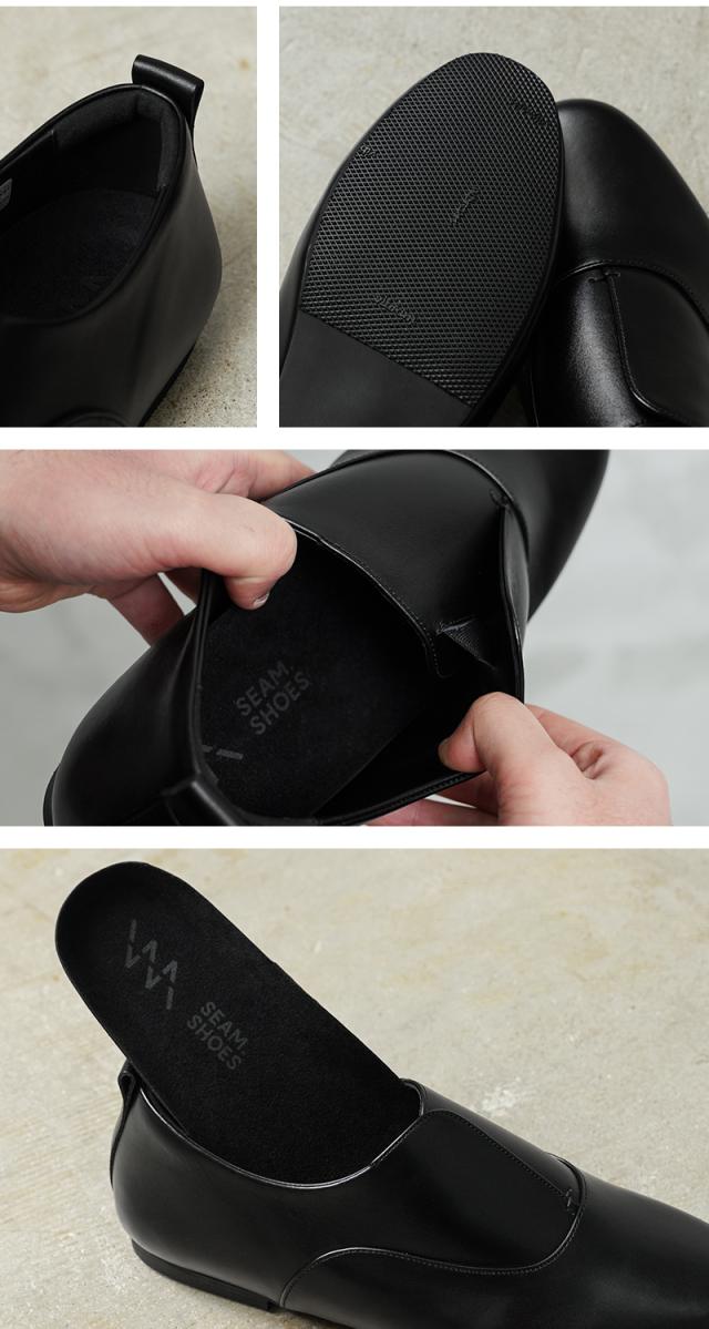 SEAM. SHOES シームシューズ UNLACE レザーシューズ LIGHTソール MADE IN JAPAN【Cx】【T】｜メンズ 革靴 カジュアル ドレスシューズ 日本製 ビジネス 防水 靴 ブランド シンプル おしゃれ_14