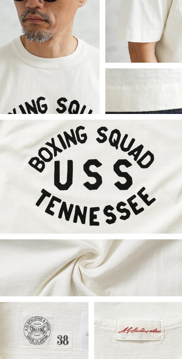 A.G.SPALDING&BROS エージースポルディング&ブロス SPL-AGS-241004（251008）ARCHIVE S/S ロゴグラフィック Tシャツ 日本製【Cx】【T】 ｜メンズファッション アメカジ 半袖 ヘビーウェイト 丸胴 コットン ブランド おしゃれ