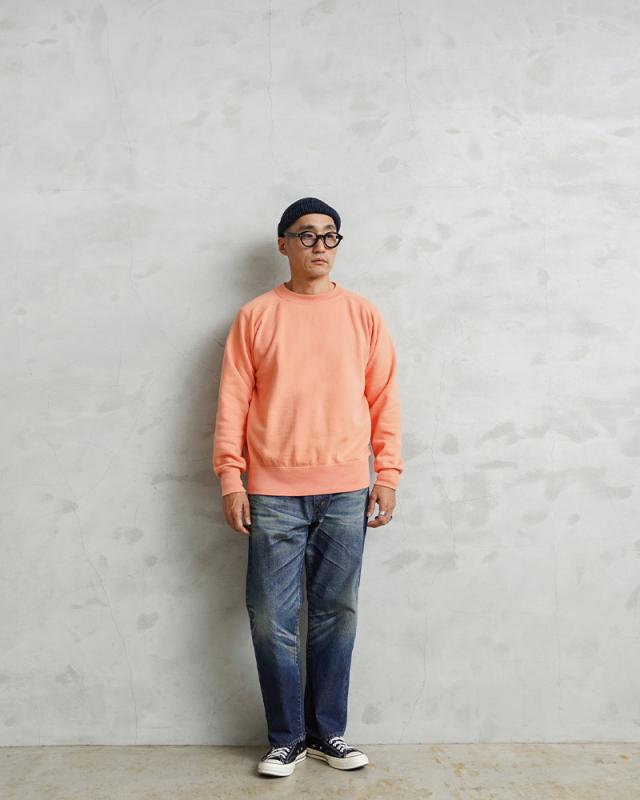 A.G.SPALDING&BROS エージースポルディング&ブロス SPL-AGS-243001 フリーダムスリーブ スウェット シャツ 日本製【Cx】【T】｜メンズファッション アメカジ トレーナー 裏毛 綿100% 丸胴 国産