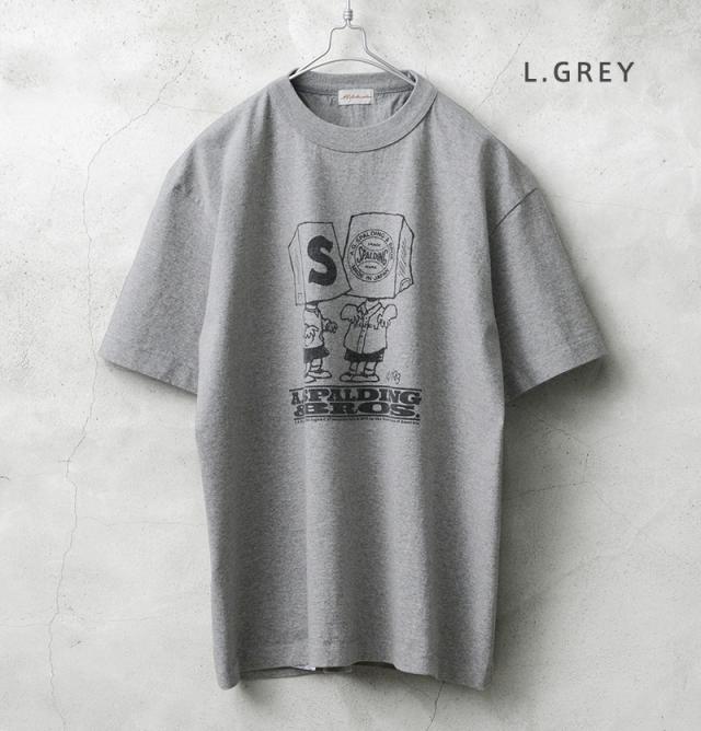A.G.SPALDING&BROS エージースポルディング&ブロス SPL-AGS-251013 SKETCHBOOK3 S/S プリントTシャツ 日本製【Cx】【T】｜メンズファッション アメカジ ヴィンテージ 半袖 コットン ヘビーウェイト ストリート ブランド おしゃれ