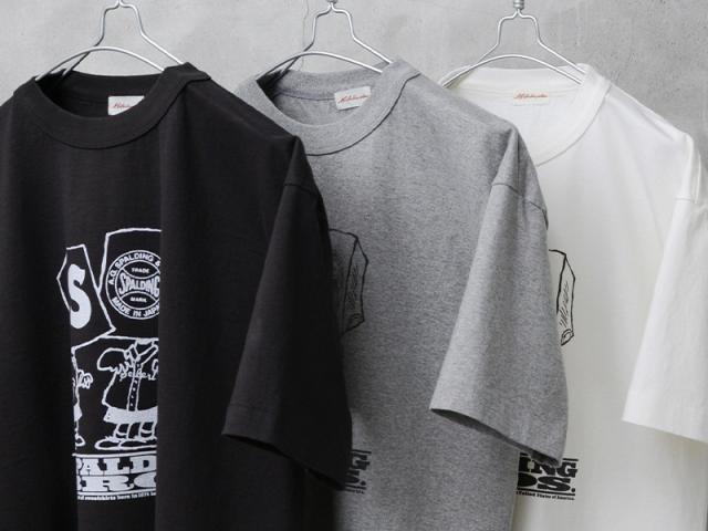 A.G.SPALDING&BROS エージースポルディング&ブロス SPL-AGS-251013 SKETCHBOOK3 S/S プリントTシャツ 日本製【Cx】【T】｜メンズファッション アメカジ ヴィンテージ 半袖 コットン ヘビーウェイト ストリート ブランド おしゃれ