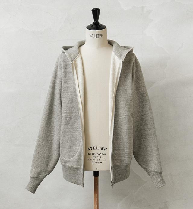 A.G.SPALDING&BROS エージースポルディング&ブロス SPL-AGS-943005 ジップアップ スウェット フーディー 日本製【Cx】【T】｜パーカー メンズファッション アメカジ 吊り編み ヴィンテージ 裏毛 トップス 長袖