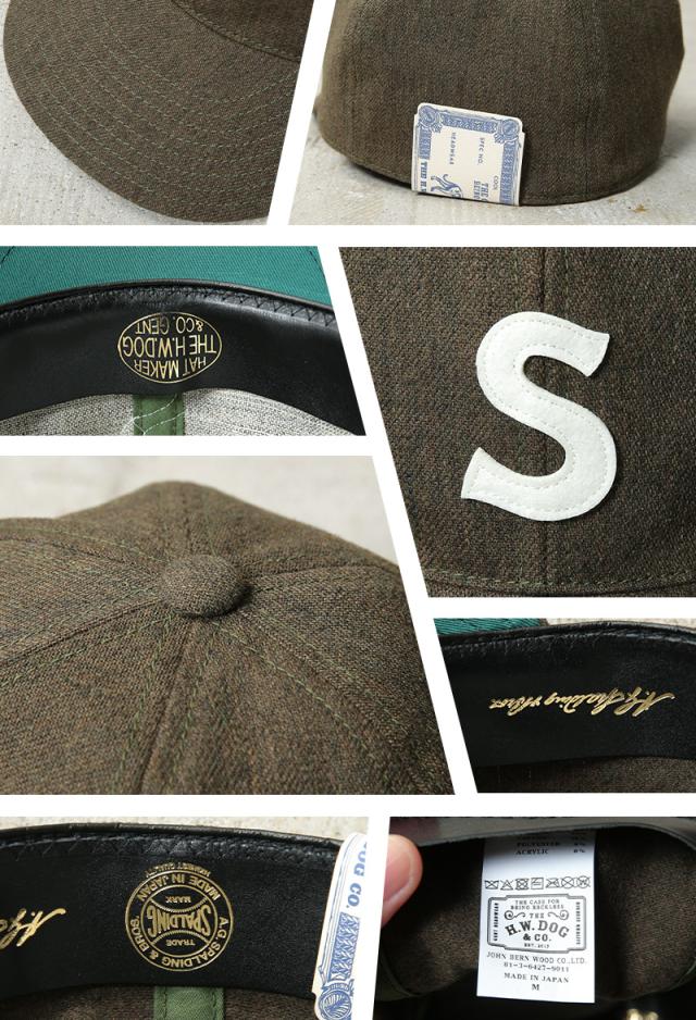A.G.SPALDING&BROS エージースポルディング&ブロス SPL-AGS-253016 THE H.W.DOG&CO. ベースボールキャップ OLIVE 日本製【Cx】【T】