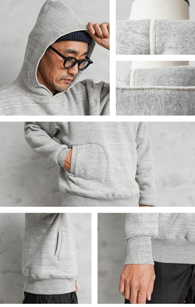 A.G.SPALDING&BROS エージースポルディング&ブロス SPL-AGS-900002 ダブルフェイス サイドライン スウェットパーカー 日本製【Cx】【T】