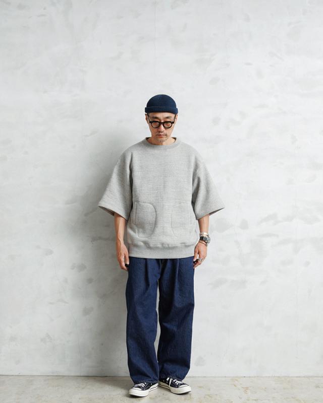 A.G.SPALDING&BROS エージースポルディング&ブロス SPL-AGS-951002 ハーフスリーブ スウェットシャツ 日本製 【Cx】【T】｜半袖 トレーナー 吊り編み 裏毛 丸胴 ゆったり アメカジ  メンズファッション ビッグシルエット トップス