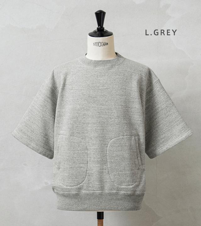 A.G.SPALDING&BROS エージースポルディング&ブロス SPL-AGS-951002 ハーフスリーブ スウェットシャツ 日本製 【Cx】【T】｜半袖 トレーナー 吊り編み 裏毛 丸胴 ゆったり アメカジ  メンズファッション ビッグシルエット トップス