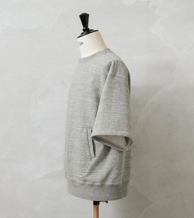 A.G.SPALDING&BROS エージースポルディング&ブロス SPL-AGS-951002 ハーフスリーブ スウェットシャツ 日本製 【Cx】【T】｜半袖 トレーナー 吊り編み 裏毛 丸胴 ゆったり アメカジ  メンズファッション ビッグシルエット トップス