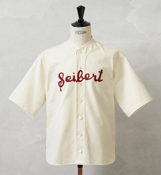 A.G.SPALDING&BROS エージースポルディング&ブロス SPL-AGS-242001 ベースボールシャツ 日本製【Cx】【T】｜メンズ トップス 半袖シャツ 大きいサイズ カジュアル ロゴ ブランド おしゃれ