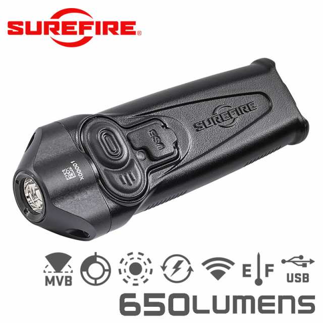 SUREFIRE シュアファイア STILETTO Multi-Output Rechargeable Pocket LEDフラッシュライト / 650ルーメン（PLR-A）【Cx】【T】