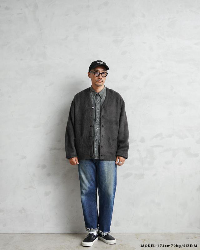 TOWN CRAFT タウンクラフト TC25F01200 ソリッド シャギー カーディガン【Cx】【T】｜メンズ レディース アウター ユニセックス 男女兼用 大きいサイズ 長袖 セーター 羽織り ブランド おしゃれ 冬 春 ギフト_2