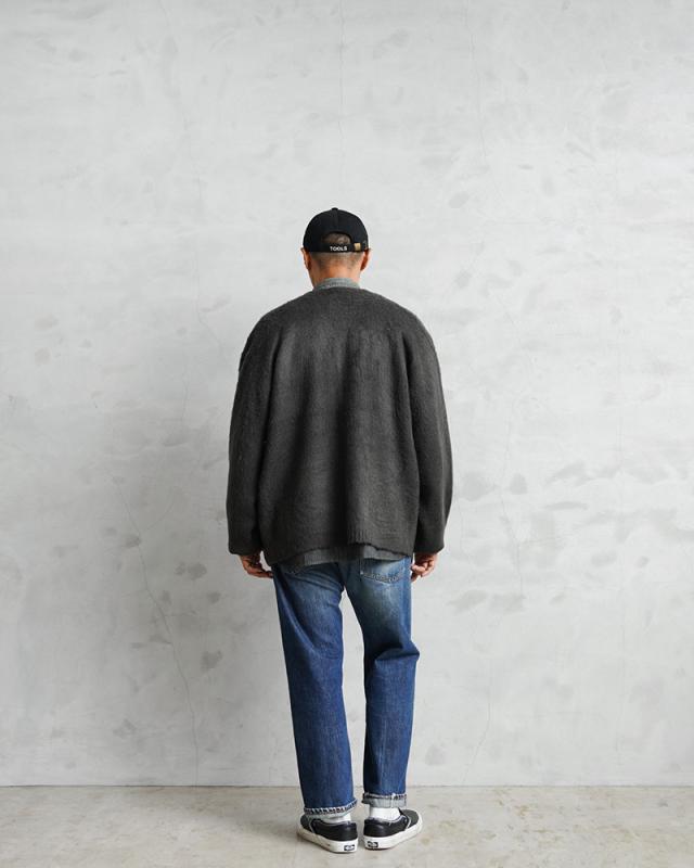 TOWN CRAFT タウンクラフト TC25F01200 ソリッド シャギー カーディガン【Cx】【T】｜メンズ レディース アウター ユニセックス 男女兼用 大きいサイズ 長袖 セーター 羽織り ブランド おしゃれ 冬 春 ギフト_4