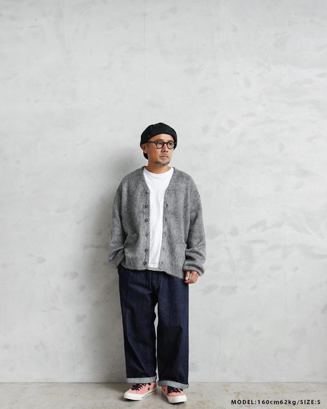 TOWN CRAFT タウンクラフト TC25F01200 ソリッド シャギー カーディガン【Cx】【T】｜メンズ レディース アウター ユニセックス 男女兼用 大きいサイズ 長袖 セーター 羽織り ブランド おしゃれ 冬 春 ギフト_6