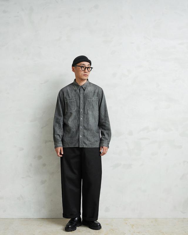 UNIVERSAL OVERALL ユニバーサルオーバーオール HT-03 HERITAGE LINE T／C TWILL チノパンツ VOLUME FIT【Cx】【T】｜メンズ カジュアル ロング トラウザー ワイド プリーツ 大きいサイズ ブランド おしゃれ UNIVERSAL OVERALL ユニバーサルオーバーオール HT-03 HERITAGE LINE T