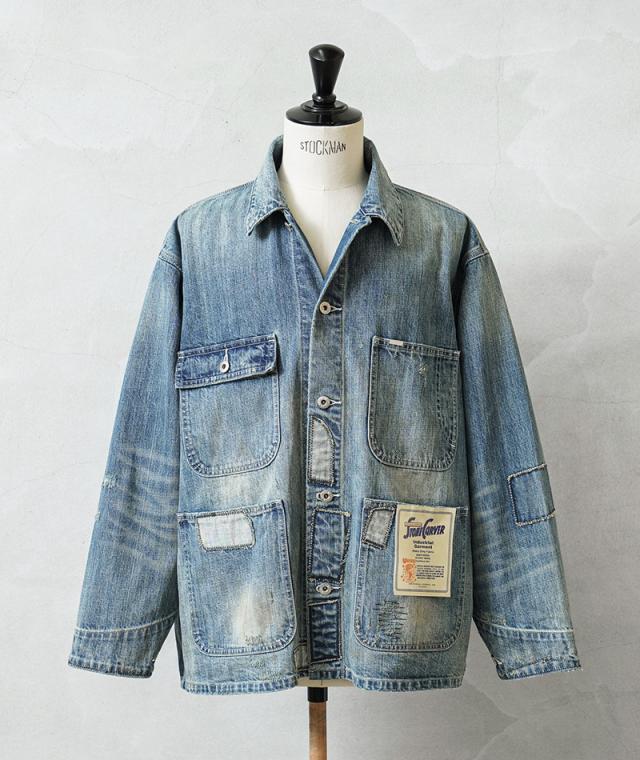 UNIVERSAL OVERALL ユニバーサルオーバーオール HT2433400-C HERITAGE LINE 12.75oz CONE DENIM カバーオール REMAKE【Cx】【T】_2