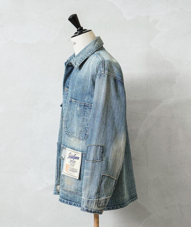UNIVERSAL OVERALL ユニバーサルオーバーオール HT2433400-C HERITAGE LINE 12.75oz CONE DENIM カバーオール REMAKE【Cx】【T】_3