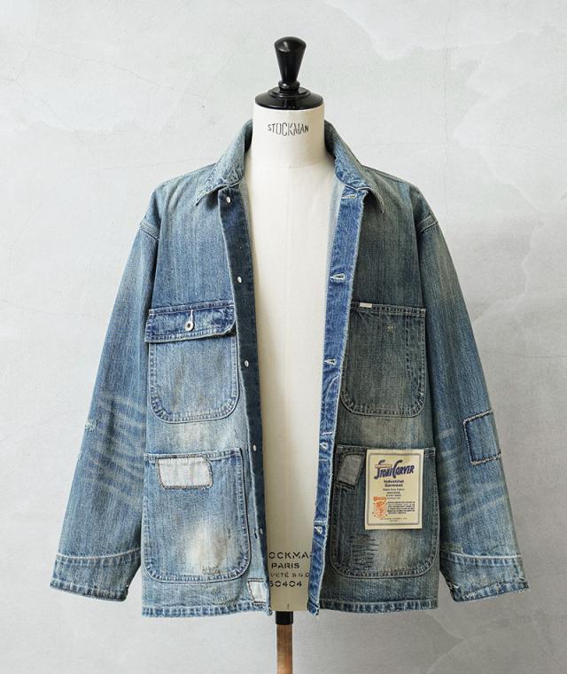 UNIVERSAL OVERALL ユニバーサルオーバーオール HT2433400-C HERITAGE LINE 12.75oz CONE DENIM カバーオール REMAKE【Cx】【T】_5