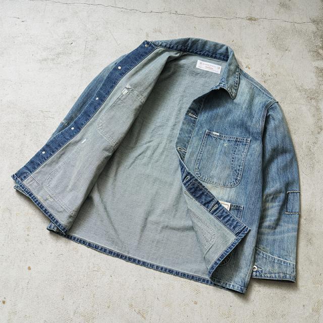 UNIVERSAL OVERALL ユニバーサルオーバーオール HT2433400-C HERITAGE LINE 12.75oz CONE DENIM カバーオール REMAKE【Cx】【T】_6