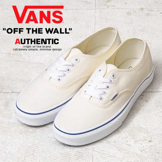 VANS ヴァンズ VN000EE3WHT AUTHENTIC スニーカー WHITE USA企画【Cx