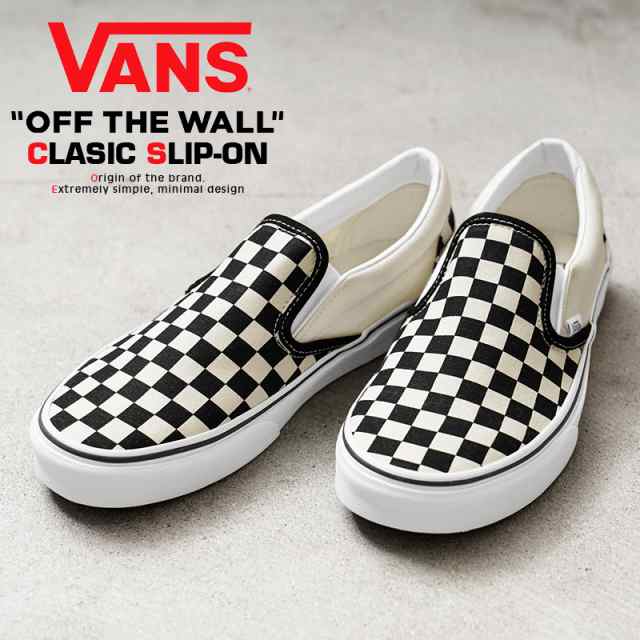 VANS ヴァンズ VN000EYEBWW CLASSIC SLIP-ON スニーカー Checkerboard BLACK / WHITE USA企画【Cx】【T】｜メンズ 靴 シューズ スリッポンの通販は