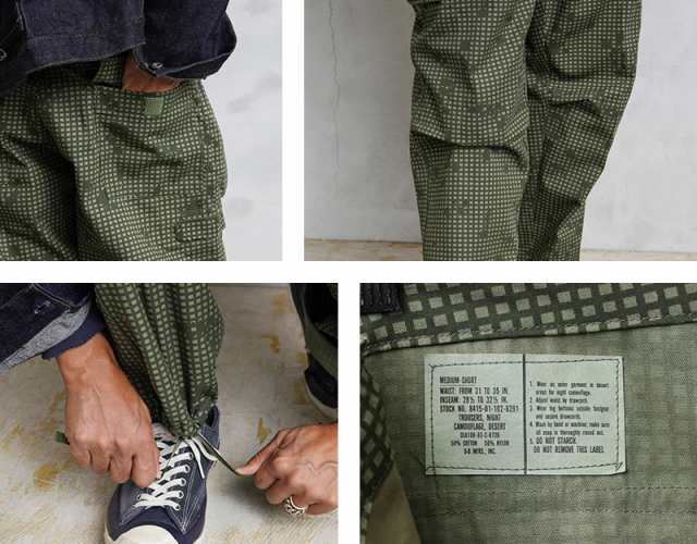 WAIPER.inc 実物 米軍 ナイトデザートカモ オーバーパンツ
