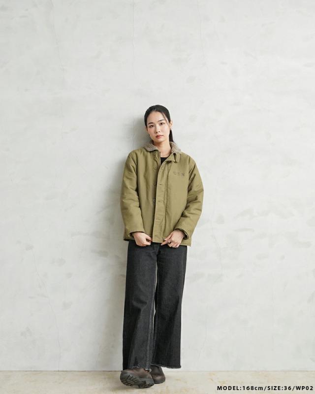 WAIPER.inc ワイパーインク 米海軍 U.S.NAVY N-1 デッキジャケット SOLID＆U.S.Nステンシル【WP01】【WP02】【Cx】【T】｜ミリタリー メンズ アウター カジュアル アメカジ ブランド おしゃれ 大きいサイズ